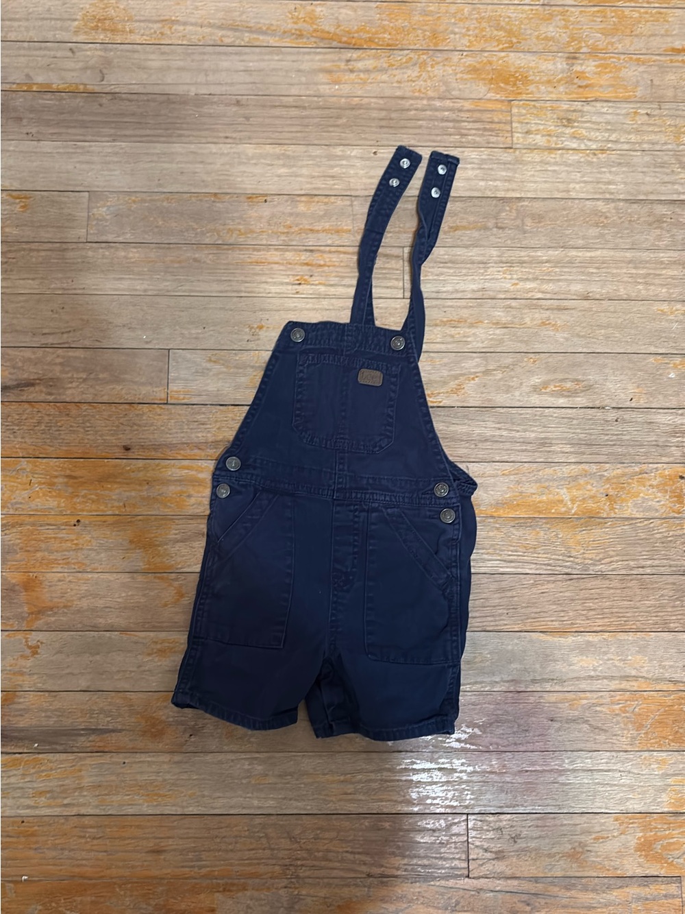 Lee Navy Short Denim Overalls for Kids